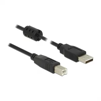 USB kábel DeLOCK 84896 USB 2.0 1,5 m USB A USB B čierny