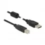 USB kábel DeLOCK 84896 USB 2.0 1,5 m USB A USB B čierny
