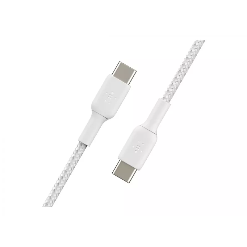 Belkin BOOST CHARGE - USB kábel - 24-pin USB-C (M) na 24-pin USB-C (M) - USB 2.0 - 2 m - biely