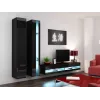 Cama regál VIGO NEW 180/40/30 čierna/čierna lesk