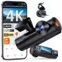 Auto kamera VANTRUE N4 PRO S 3-kanálová (predná + interiér + zadná), 3840x2160, F/1.8, Wi‑Fi, GPS, 3,19 palcový displej