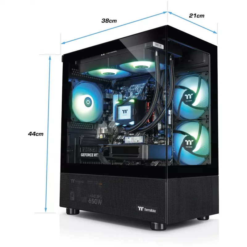 FTW V170A 5070 Elite čierna, herný PC čierny/transparentný, Windows 11 Home