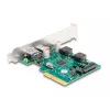 DeLOCK PCI Express x4 karta 1 x USB Type-C 1 x USB Type-A 10 Gbit/s