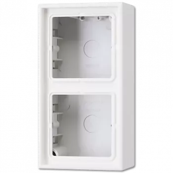 Kryt spínača/zásuvky na omietku JUNG LS 582 A WW — Biela, Duroplast, 81×47×152 mm