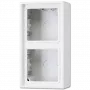 Kryt spínača/zásuvky na omietku JUNG LS 582 A WW — Biela, Duroplast, 81×47×152 mm