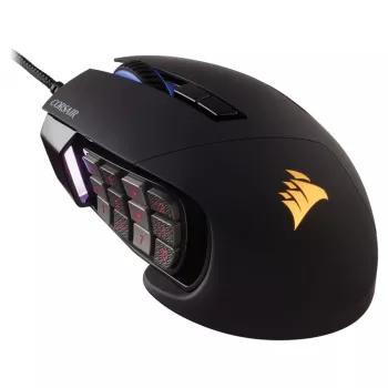 Corsair herná myš Scimitar RGB Elite, optická, káblová, 17 tlačidiel, 18000 dpi, čierna