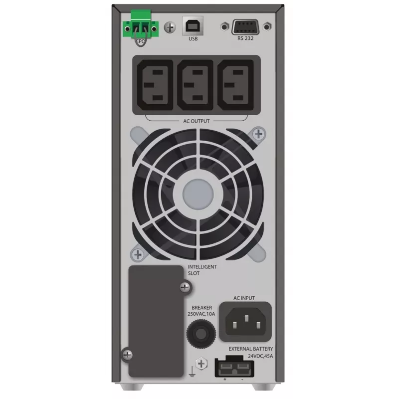PowerWalker VFI 1000 TGS dvojitá konverzia (Online) 1 kVA 900 W 3 AC výstupy