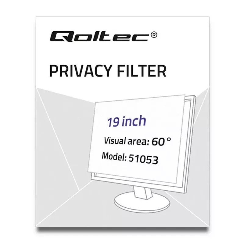 Qoltec 51053 filter proti videniu pre displej 48.3 cm (19) monitor