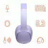 Slúchadlá MANTA HDP1001PU Rytmo Elegance fialové over-ear káblové, model HDP1001PU