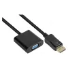 Adaptér DisplayPort samec na VGA samica, 1920*1200 @60Hz, pozlátené kontakty, cca 20cm, Good Conn (DP-AD11)