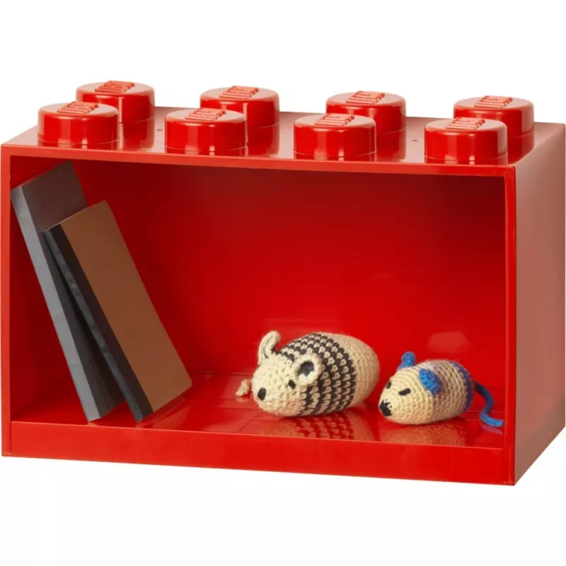 Room Copenhagen LEGO Brick Shelf 8 polica 41151730 (červená)