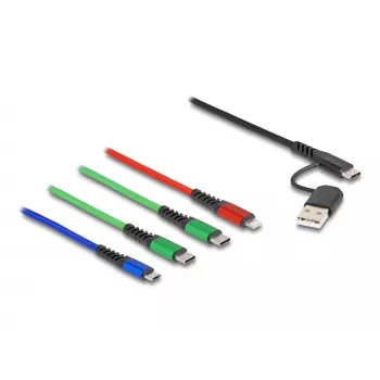 USB kábel DeLOCK 87035 1,2 m USB 2.0 USB A USB C Micro USB-B Lightning