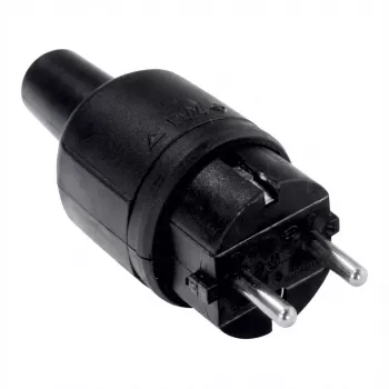 Elektrická sieťová zástrčka Bachmann 913.171 čierna