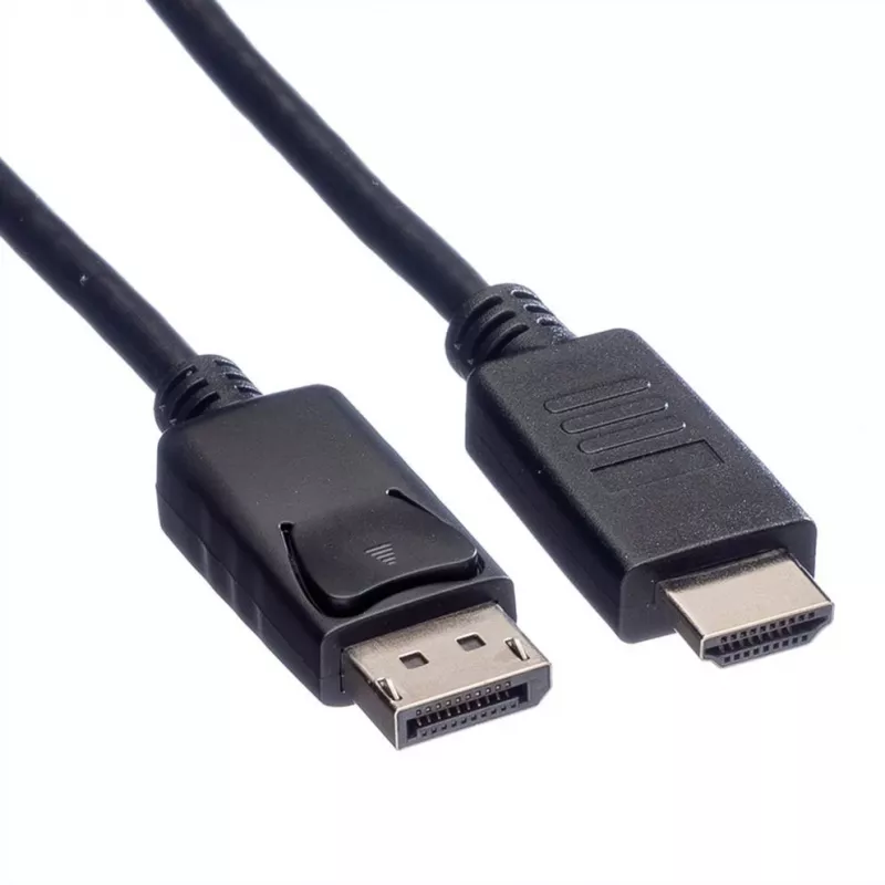 ROTRONIC-SECOMP Roline Green - adaptérový kábel - DisplayPort konektor samec zaistený na HDMI konektor samec