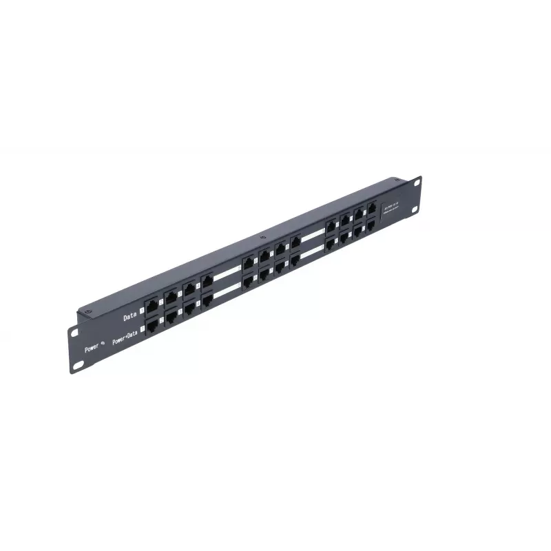 Extralink PoE injektor 12 port 12x 100Mb/s RJ45, Rackmount