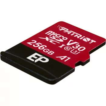 MicroSDXC pamäťová karta PATRIOT PEF256GEP31MCX 256 GB Class 10 U3 V30 čítanie 100 MB/s zápis 80 MB/s so SD adaptérom