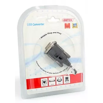 UNITEK Y-108 USB V.2.0 RS232 čierny kábel rozhranie adaptér (Y-108)