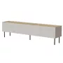 TV skrinka Cama Meble FELLINI 200x40x52 cm, cashmere rám, olejovaná dubová doska