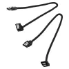 Corsair CC-8900278 Premium SATA kábel s opletom, uhlový, 30 cm, čierny, balenie po 2 kusy