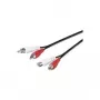 Microconnect AUDCH5 audio kábel 5 m 2 x RCA čierny