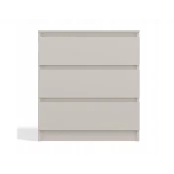 Komoda MALWA M3 od top e shop — 3 zásuvky, 700×750×400 mm, drevotrieska, kašmírový matný povrch