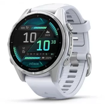 Garmin Fenix 8 3,3 cm (1,3) AMOLED 43 mm digitálny 416 x 416 pixelov dotyková obrazovka strieborná Wi-Fi GPS (satelit)
