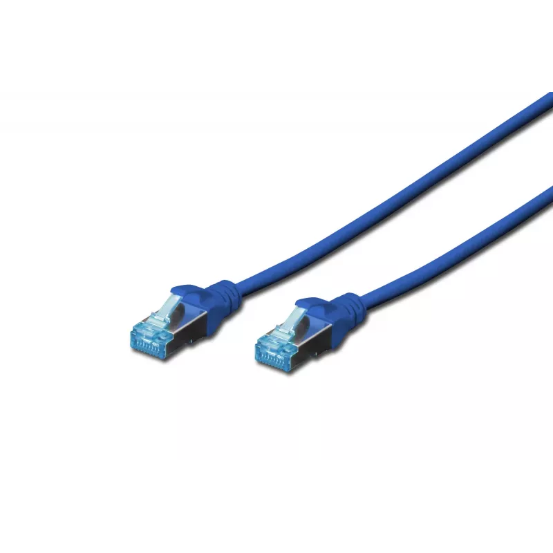 Digitus sieťový kábel CAT 5e SF/UTP patch kábel RJ45 Cat5e 0,5 m modrý