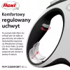 Flexi New COMFORT 8 m čierne, sivé psie navíjacie vodítko