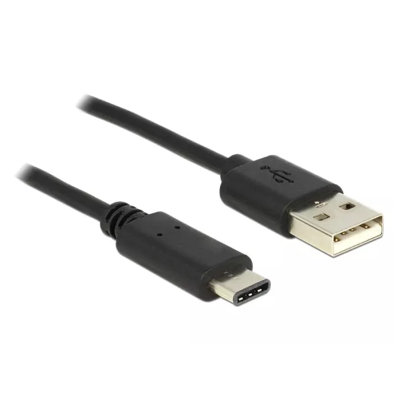 USB kábel DeLOCK 83600 USB 2.0 1 m USB C USB A čierny