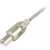 USB kábel DeLOCK 0,5 m A-B sivý 82057