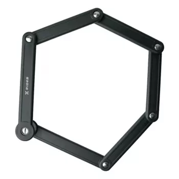 Skladací bicyklový zámok MANTA XR00FL01 – segmentovaný dizajn na montáž na rám
