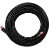 Goobay CAT 6 vonkajší patch kábel, U/UTP, čierny, 75 m - medený materiál, PE vonkajší plášť (55439)