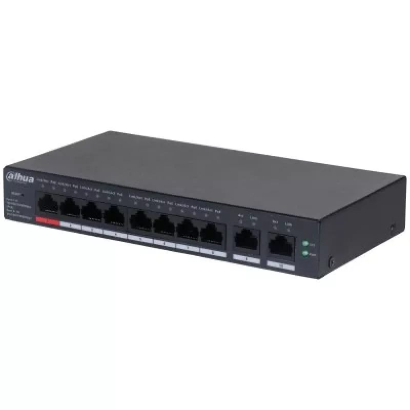Dahua Technology DH-CS4010-8GT-110 sieťový switch Managed L2 Gigabit Ethernet (10/100/1000) Power over Ethernet (PoE) čierny