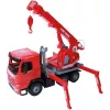 Mechanický hračkársky žeriav Lena 02175EC, 70 cm, jednotlivé hnedé auto
