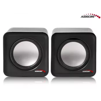 2-pásmový PC reproduktor Audiocore AC870 B — 3 W RMS, káblové USB napájanie, 3,5 mm vstup, 2.0 kanály