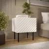 Nočný stolík Cama LUCCA nočný stolík 2 ks 47x40x52 cm biely MDF/drevotrieska