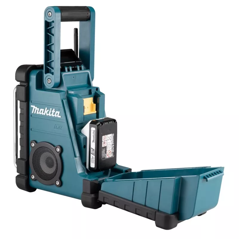 Staveniskové rádio Makita DMR116 digitálne AM FM 3,5W tyrkysové
