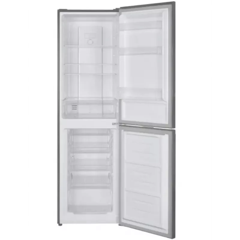 Chladnička s mrazničkou MPM MPM-248-FF-58 — voľne stojaca 248 L (celkom 265 L), mraznička dole 82 L, No Frost, Dark Inox
