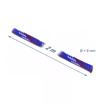 Obal na kábel DeLOCK 20741 modrý červený biely