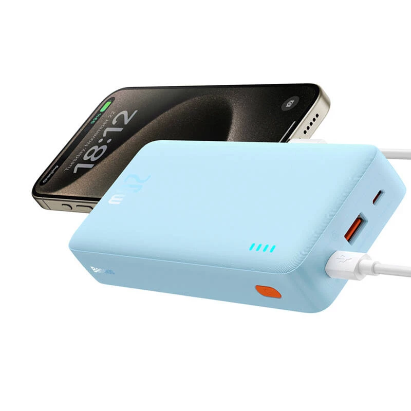 Baseus Airpow lítium-polymérová (LiPo) 20000 mAh modrá