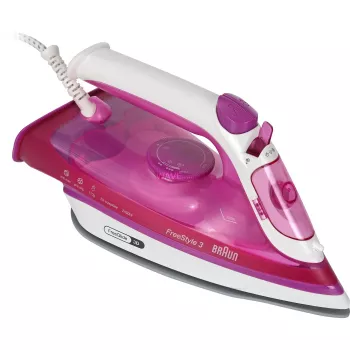 Braun FreeStyle 3 FI 3124 parná žehlička keramická žehliaca plocha 2400 W fialová