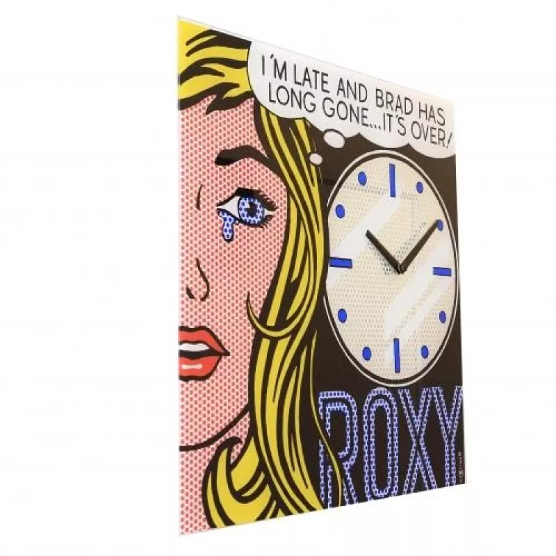 NeXtime hodiny 8153 Cinema Date, 43x43,2 cm, nástenné, čierne/viacfarebné