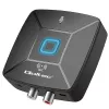 QOLTEC bezdrôtový audio HiFi vysielač/prijímač model 56981 — Bluetooth/Line-In audio most