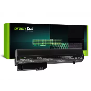 Green Cell - batéria do notebooku (zodpovedá: HP RW556AA, HP HSTNN-C48C) - lítium-iónová - 6 článkov - 4400 mAh - čierna - pre HP 2510p, Business Notebook nc2400, EliteBook 2530p,