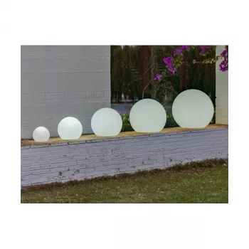 Podlahové svietidlo pre exteriér Newgarden BULY E27 8W biela polyetylén