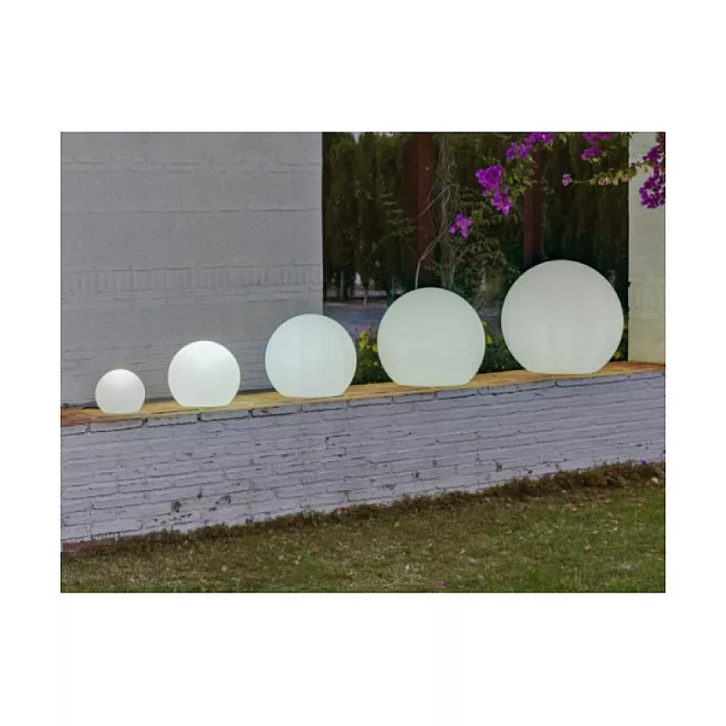 Podlahové svietidlo pre exteriér Newgarden BULY E27 8W biela polyetylén