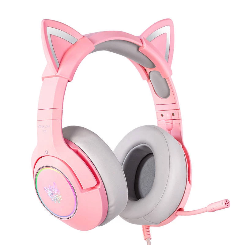 Headset Onikuma K9 Pink RGB herný headset