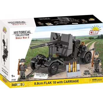 Stavebnica Cobi 8,8-cm Flak s prívesom – 360 dielov