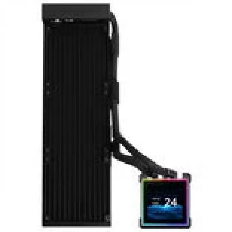 AiO kvapalinový chladič Lian Li HydroShift II LCD-S 360mm — RGB LCD displej, bez ventilátorov