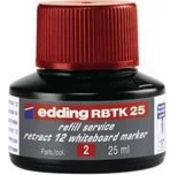 Náplňová tinta pre fixku Edding RBTK 25 — červená tinta, 25 ml